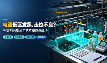 电镀低区发黑、走位不良？光亮剂选型与工艺平衡要点解析